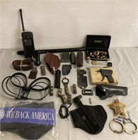 Sheriff Dept. Equipment, Badges, Pins & More