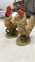Vintage Ceramic HOMCO Japan Rooster and Hen.