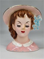 VINTAGE NAPCO WARE LADY HEAD VASE