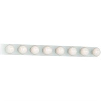 8-Light White Bath or Vanity Light