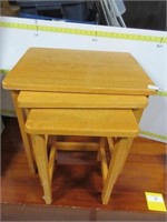 Quality Maple  Stacking Tables