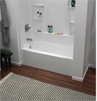 DELTA ACRYLIC SOAKING BATHTUB LEFT DRAIN