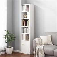 Iotxy Small Narrow Corner Bookcase - 71 Inches