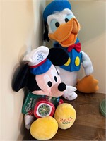 1990s Disney Plush Toys Donald Duck Mickey