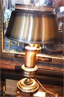 Vintage brass table lamp, 20" tall