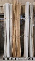 GROUP OF BASEBOARDS, ASSORTED MOULDING