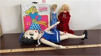 Barbie Doll Case, 2 Barbies, & Betty Boop