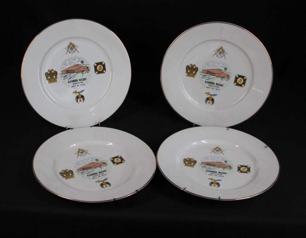 Alhambra Shrine Commemorative Plates