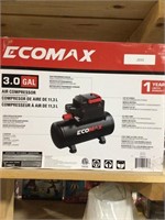 EcoMax 3gal air compressor (new)