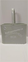 ENAMEL HOUSE KEEPING BOX WITH TRAY