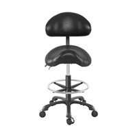 Coczeb Saddle Stool with Back Support Ergonomic Se