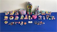 LARGE COLLECTION OF POLLY POCKET HOME & ACCESSORY