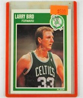 Larry Bird 1989 Fleer #8 Basketball Card