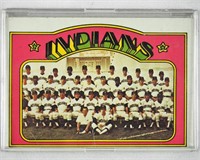 1972 Cleveland Indians Team Baseball Card