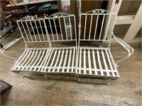 3 PIECES OF WROUGHT IRON FURNITURE
