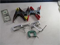 (9) Hand Tools Hand Clamps & 2" Clamps