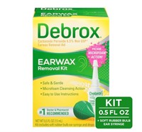 Debrox Ear Wax Removal Kit w Ear Cleaning Drops