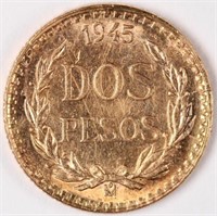 1945 Gold Dos Pesos