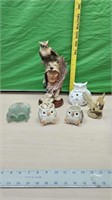 Fitz And Floyd creamer sugar and owl collectibles