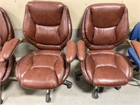 LEATHER CHAIRS - PAIR 3