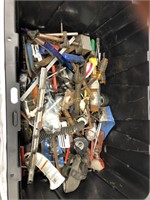 Large Bin With Misc House Tools