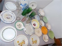Glasses, plates, bowls