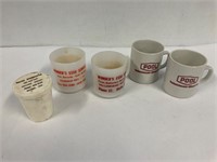 Esso and Wheat Pool cups