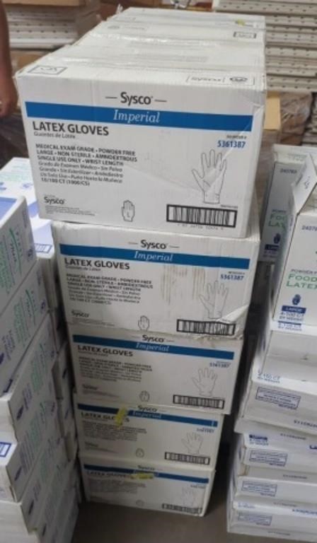 5 cases Large Size Medical Grade Latex Gloves