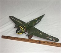 US Army Wind-up Airplane *missing parts *