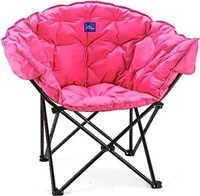 WUROMISE Padded Moon Chair  Portable  Pink