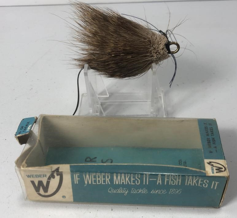 Vintage Webber Baby Muskrat Fishing Lure In Box
