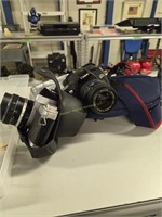 Vintage fishing lures Miranda camera Canon EOS