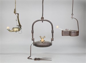 3 Hanging Oil Lamps