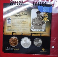 2015 US Mint 5 Star General 3PC Commem Set