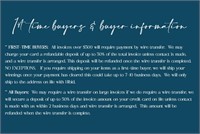 1st Time Buyers w/D&C Auctions & Buyer Information