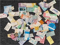 Vintage Ticket Stubs Concerts Etc