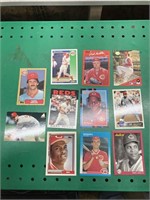 11 reds baseball collectors cards