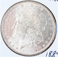 Coin 1884-O Morgan Silver Dollar BU