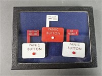 Vintage Panic Button Election Pins
