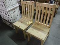 2pc Wood Chairs
