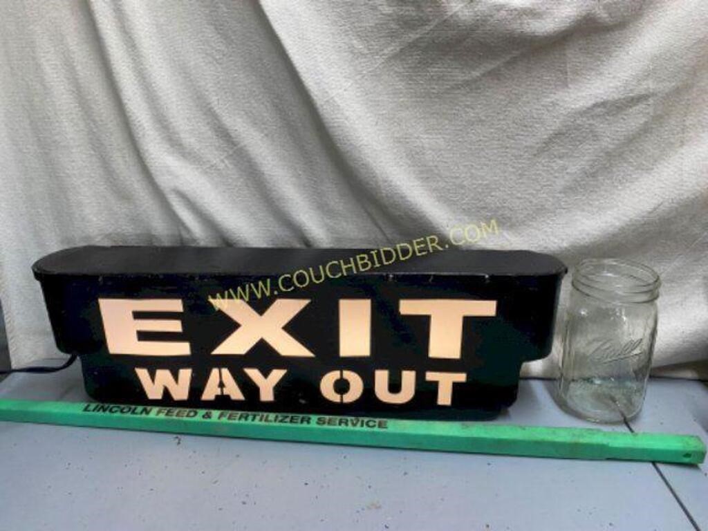 Light Up Exit Sign