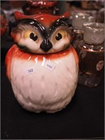 Owl art pottery 10" cookie jar, Sierra Vista