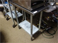 Equipment Stand with Galvanized Undershelf