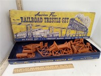 Gilbert American Flyer Railroad Trestle Set in Box