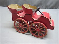 Vintage Metal Red Wagon Toy