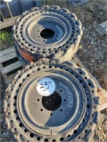 Solid Tires (4) For Bobcat