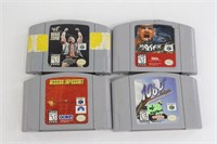 (4) Nintendo 64 N64 Game Lot