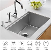 Fibord 26inch Stainless Steel Single Sink