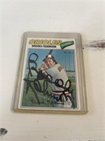 Autographed Brookes Robinson 1977 Topps