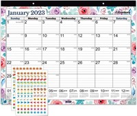 Large 22x17 Deskpad Calendar 2023 - (Floral)
